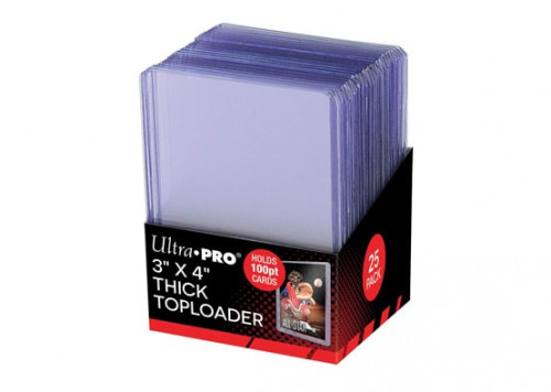Ultra Pro 3x4 Extra Thick Top (100pt) Loaders 25 Count Pack