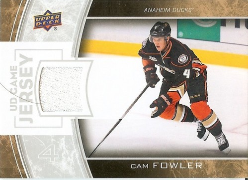 2013-14 Upper Deck Cam Fowler Game Worn Jersey