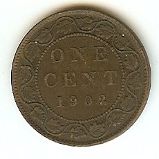 1902 Canadian Large Penny King Edward VII