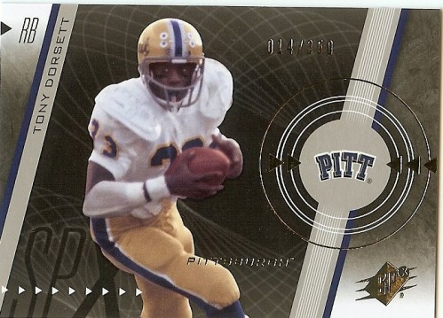 2011 SPX  Tony Dorsett Base Single 014/350