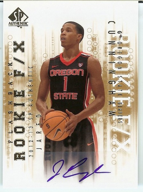 2012-13 SP Authentic Jared Cunningham Rookie F/X Autograph