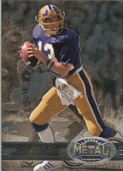 2012 Fleer Retro Dan Marino Metal Universe Base Single