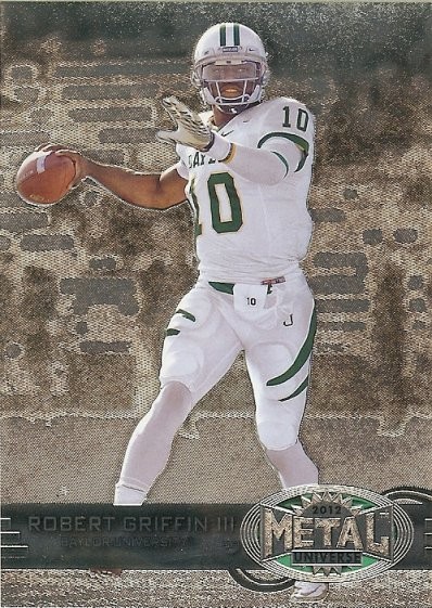 2012 Fleer Retro Robert Griffin III Metal Universe Base Single