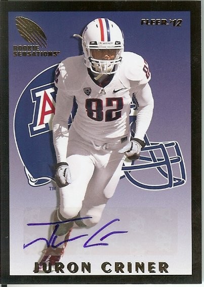 2012 Fleer Retro Juron Criner Autograph Rookie Sensations