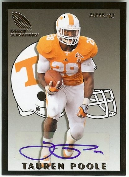2012 Fleer Retro Tauren Poole Autograph Rookie Sensations