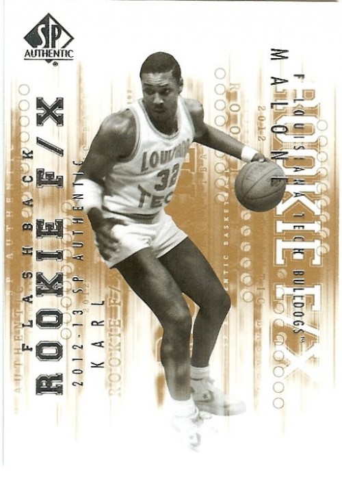 2012-13 SP Authentic Karl Malone Flashback Rookie F/X 