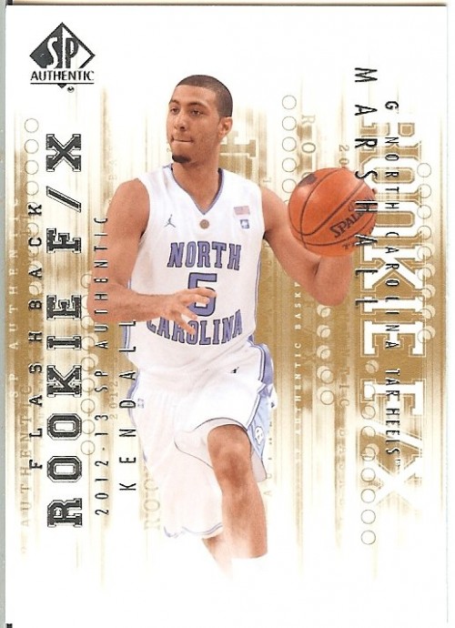 2012-13 SP Authentic Kendall Marshall Flashback Rookie F/X 