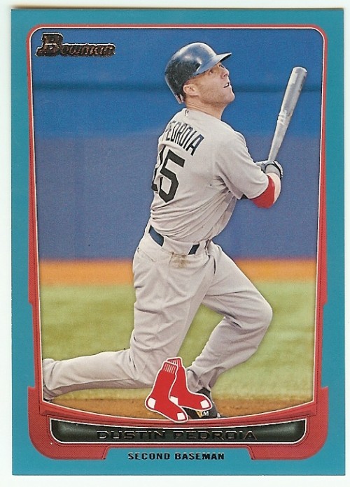 2012 Bowman Dustin Pedroia Blue 440/500