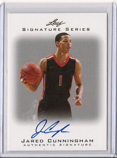 2012-13 Leaf Signature Series Jared Cunningham Autograph 