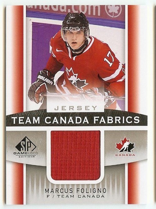 2013-14 Upper Deck Marcus Foligno Team Canada Fabrics