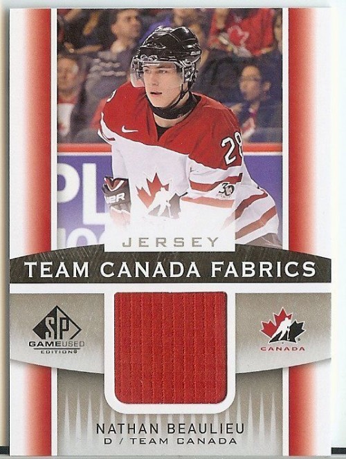 2013-14 Upper Deck Nathan Beaulieu Team Canada Fabrics