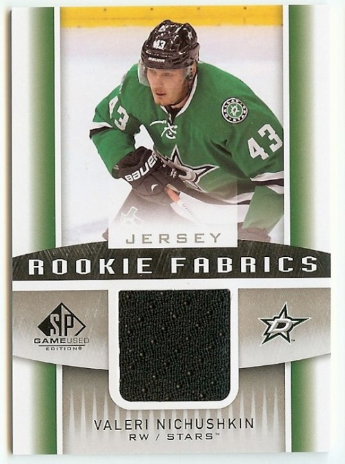 2013-14 UD SP Game Used Valeri Nichushkin Rookie Fabrics