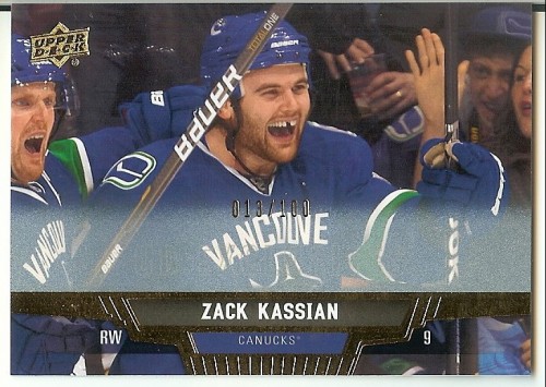 2013-14 Upper Deck Zack Kassian UD Exclusives 013/100