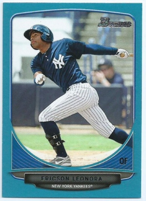 2013 Bowman Ericson Leonora Blue Parallel 293/500 RC