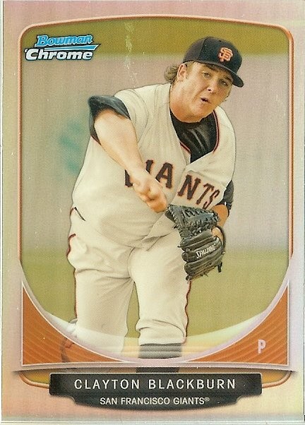 2013 Bowman Chrome Refractor Mini Clayton Blackburn