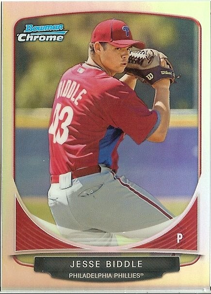 2013 Bowman Chrome Refractor Mini Jesse Biddle
