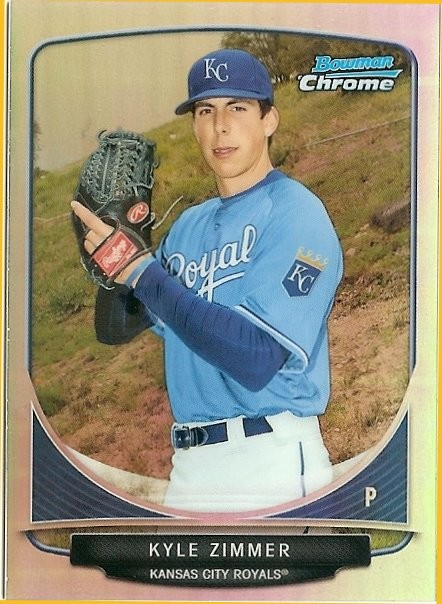 2013 Bowman Chrome Refractor Mini Kyle Zimmer