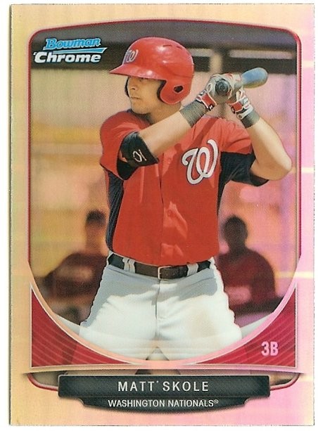 2013 Bowman Chrome Refractor Mini Matt Skole