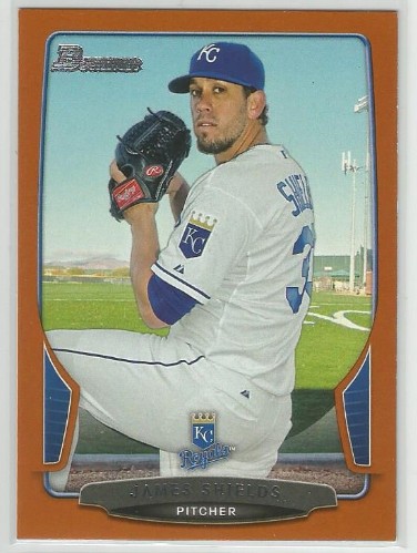 2013 Bowman James Shields Orange Parallel 227/250