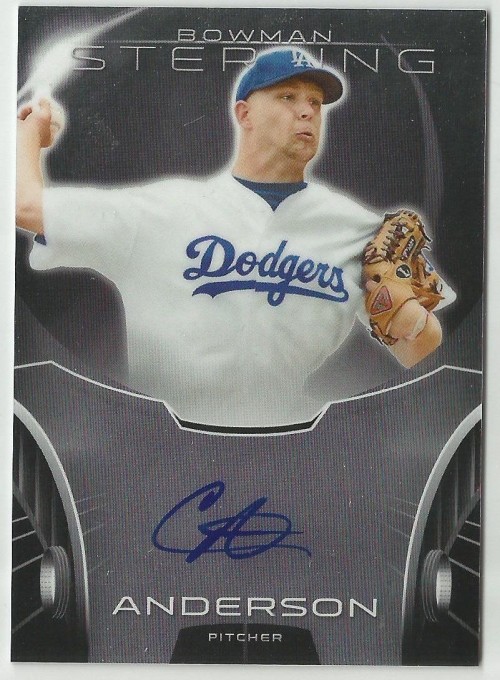 2013 Bowman Sterling Chris Anderson Autograph