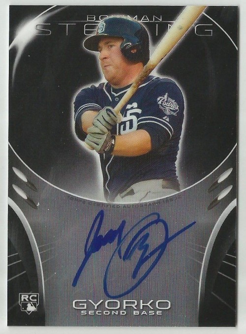 2013 Bowman Sterling Jedd Gyorko Autograph