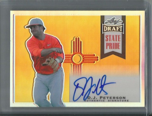 2013 Bowman D.J. Peterson State Pride Prismatic Refractor Autograph