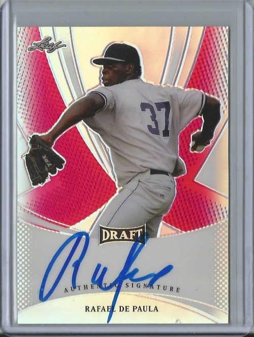 2013 Leaf Metal Oscar Mercado Red Prismatic Refractor Autograph  Serial Numbered 1/5