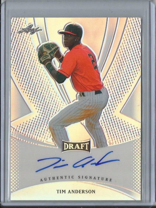 2013 Leaf Metal Tim Anderson Prismatic Refractor Autograph 