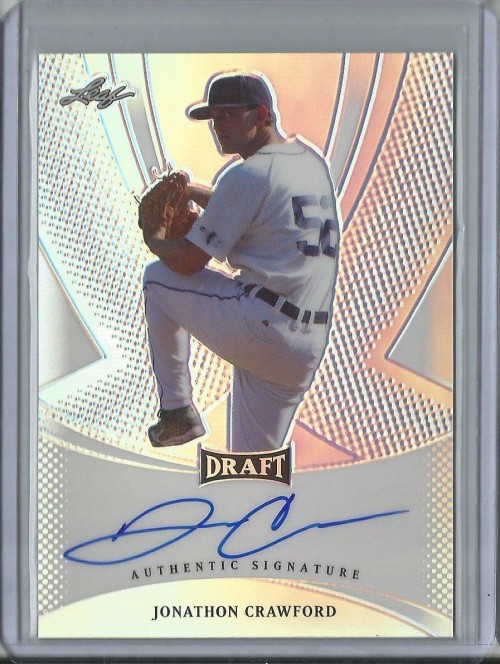2013 Leaf Metal Jonathon Crawford Prismatic Refractor Autograph 