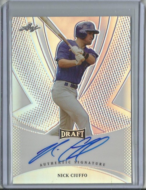 2013 Leaf Metal Draft Nick Ciuffo Autograph