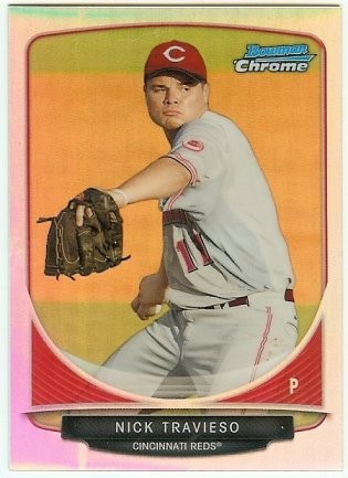 2013 Bowman Chrome Refractor Mini Nick Travieso