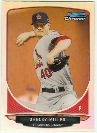 2013 Bowman Chrome Refractor Mini Shelby Miller