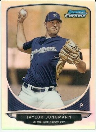 2013 Bowman Chrome Refractor Mini taylor Jungmann