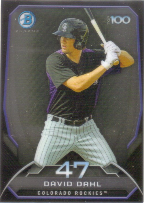 2014 Bowman Chrome David Dahl Top 100 Prospects