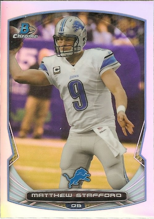 2014 Bowman Chrome Matthew Stafford Refractor Single