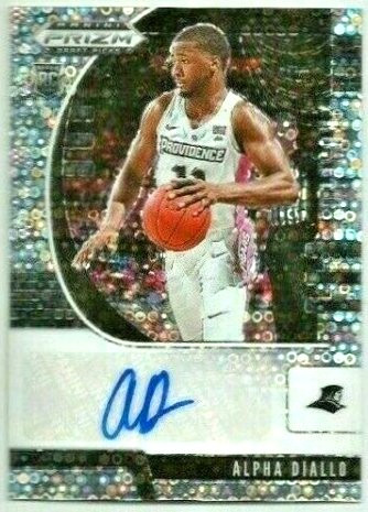 2020-21 Panini Prizm Draft Picks Alpha Diallo Disco Autograph