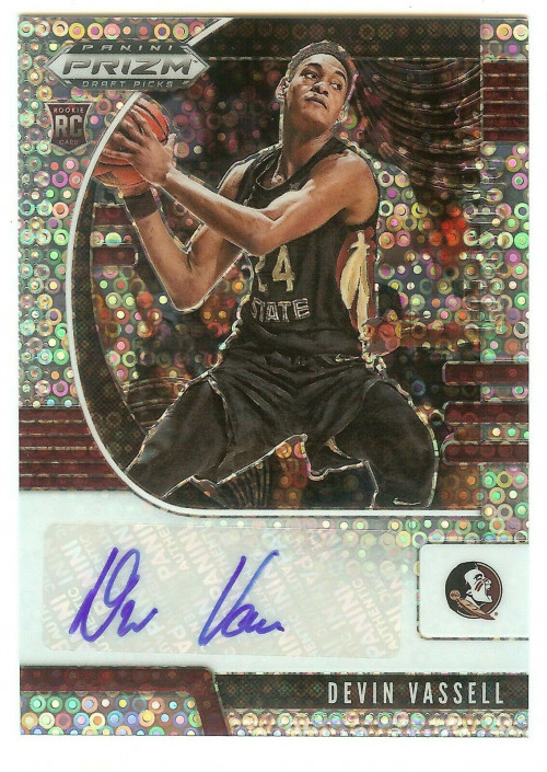 2020-21 Panini Prizm Draft Picks Devin Vassell Disco Autograph