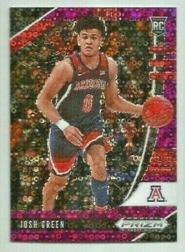 2020-21 Panini Prizm Draft Picks Josh Green Purple Disco Fastbreak Serial #'d 23/49