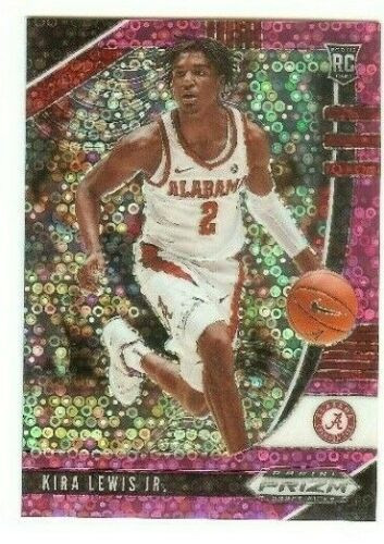 2020-21 Panini Prizm Draft Picks Kira Lewis Jr. Pink Disco Fastbreak Serial #'d 07/25