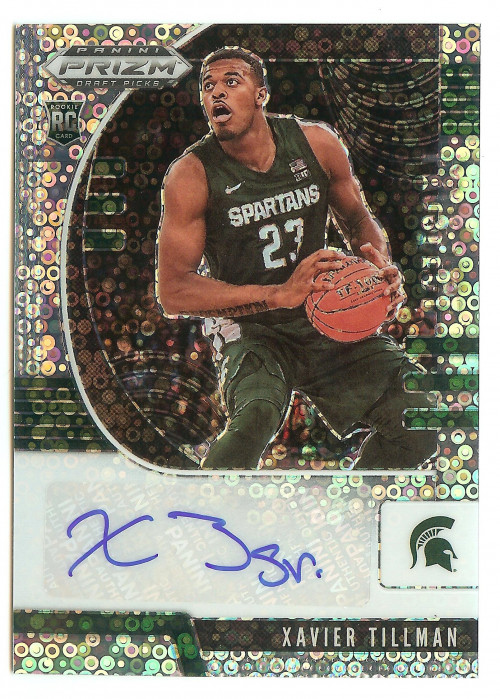 2020-21 Panini Prizm Draft Picks Xavier Tillman Disco Autograph
