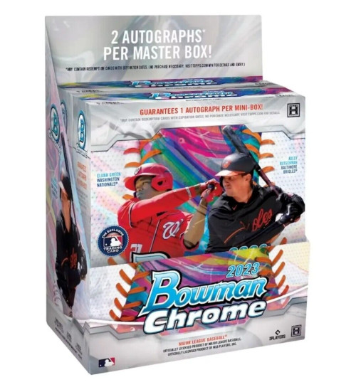 2023 Bowman Chrome Baseball Hobby Box Factory Sealed 2 Autos/Box
