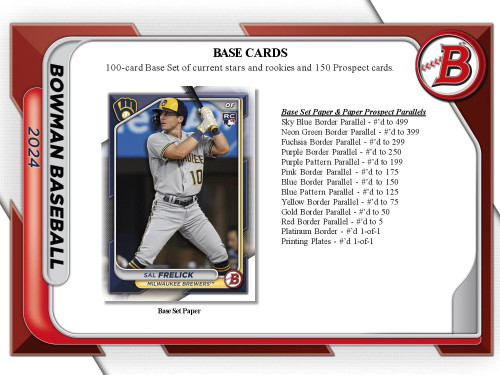 2024 Bowman Baseball Jumbo Box Factory Sealed - 3 Autos