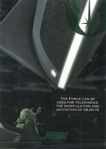 2015 Topps Chrome Star Wars Jedi vs Sith Jedi Training Card #3 Levitation