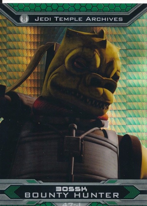 2015 Topps Chrome Star Wars  PERSPECTIVES PARALLEL PRISM CARD 47-J #150/199 BOUNTY HUNTER