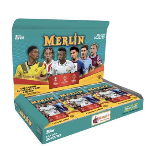 2022-23 Topps Merlin Soccer Factory Sealed Hobby Box 