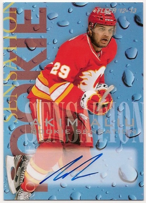 2012-13 UD Fleer Retro Akim Aliu Rookie Sensation Autograph 