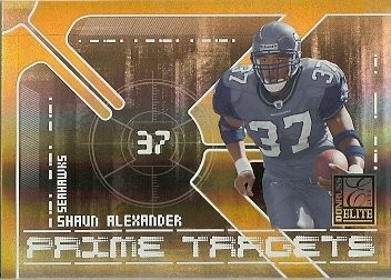 2006 Donruss Elite Shaun Alexander Prime Targets 0366/1000