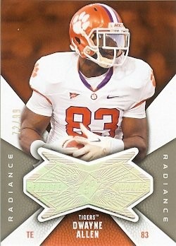2012 SPX Dwayne Allen Radiance Rookie 72/99