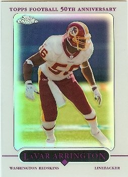 2005 Topps Chrome LaVar Arrington Refractor