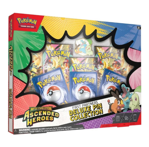 Pokemon Ascended Heroes - First Partners Deluxe Pin Collection Factory Sealed